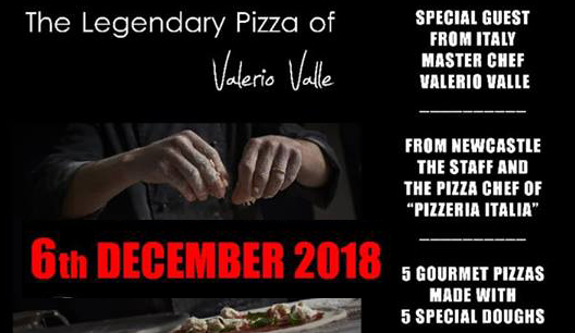 La pizza di Valerio Valle arriva a Newcastle, Inghilterra