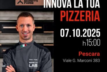 Valerio Valle a Pescara per la Moretti Xperience: la potenza dei forni Moretti Forni alla Comaf Italia