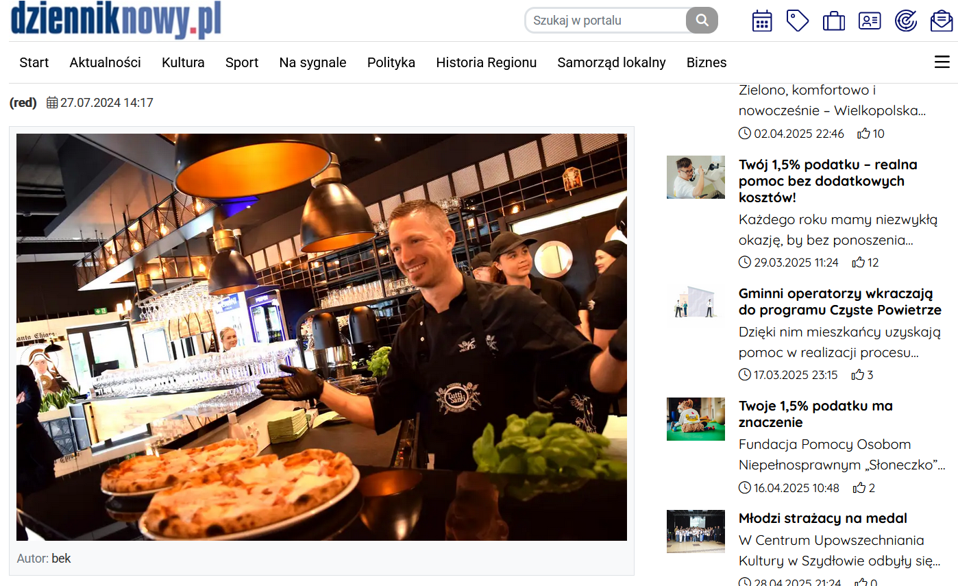 Apertura della Ventesima Pizzeria Tutti Santi in Polonia